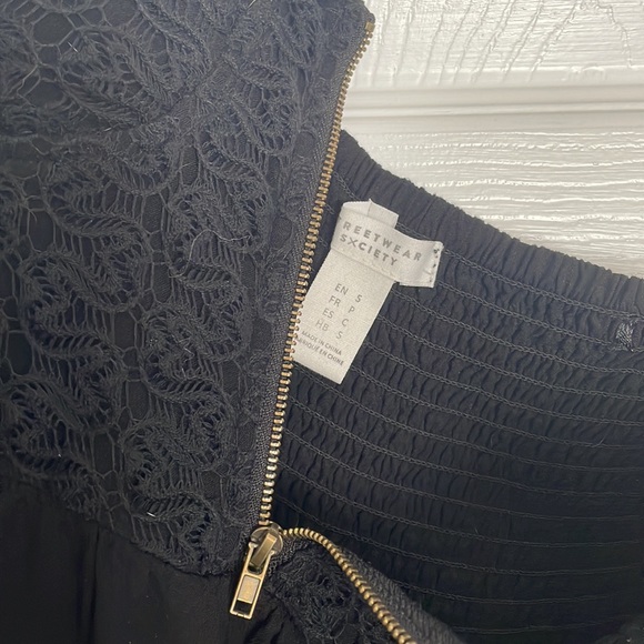 Streetwear Society Black flowy dress Sz S - Picture 6 of 6